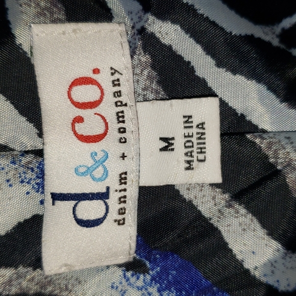 DENIM COMPANY D CO GENUINE SOFT LEATHER LINED BUTTON JACKET COAT VINTAGE - Picture 7 of 9